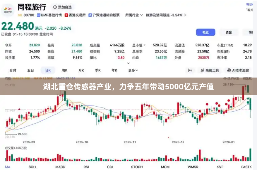 湖北重仓传感器产业，力争五年带动5000亿元产值